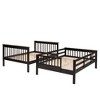 Grungis Full Over Full Loft Bed with Storage Staircase and Guardrail ,Modern Bunk Bed Can Divided Into 2 Beds,Loft and Bunk Bed for Bedroom - 4 of 4
