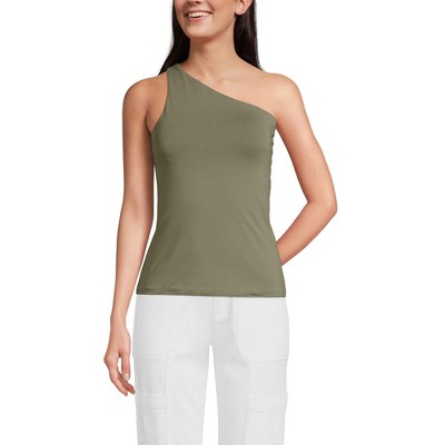 Lands' End Women's Slender One Shoulder Top