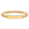 Black Bow Jewelry Men's 7mm 14k Yellow Gold Solid Figaro I.D. Bracelet, 8 Inch - 3 of 4