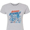 Women's - Marvel - Avengers Assemble Group Juniors Fitted Graphic T-Shirt - 2 of 3