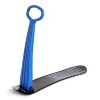 Slippery Racer Kids Foldable Outdoor Winter Ski Scooter Snow Sled, Blue (3 Pack) - 2 of 4