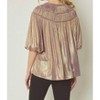 Women's Chrome Bell Sleeve Tunic - entro - 3 of 4