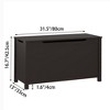 Wooden Toy Box Storage With Safety Hinge, Lid Storage Bench For Bedroom Living Room Playroom Boys & Girls, Toddlers Toy Storage Chest - 3 of 4