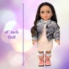 18 Inch Dolls with Soft Hair – Soft Body 18 inch Doll, Poseable Vinyl Arms & Legs, Dress Outfit – Cute 18" Doll Set for Girls - 4 of 4