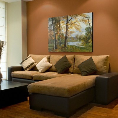 Albert Bierstadt Autumn Lake Landscape Canvas Art 32'' x 24''