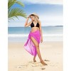LA LEELA Women's Sarong Beachwear Pareo Wraps One Size Pink G176 - 4 of 4