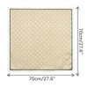 Elerevyo Women's Satin Polka Dots Square Contrast Color Silky Neck Scarves 27.6" 1 Pc - 3 of 4
