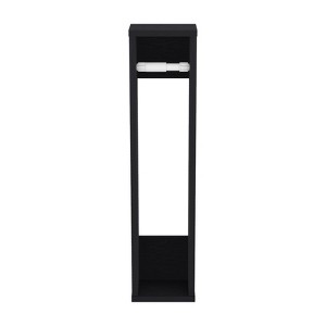 SEVOBAL Bathroom Storage Cabinets 28 Inch High Toilet Paper Holder with Narrow Shelf for Bathroom Use, Black, 29.2"*7.1"*3.2" - 1 of 4
