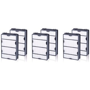 Nispira True HEPA Air Filter Replacement Compatible with Holmes Air Purifier HAPF600 HAPF600D HAPF600D-U2 Filter B, 6 Packs - 1 of 2
