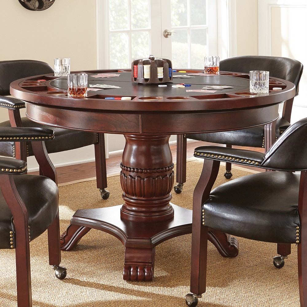 Photos - Other Furniture Tournament Dining and Game Table Black - Steve Silver Co.