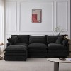 GDFStudio Kingsley Modern 3-Seat Chenille Upholstered L-Shape Modular Sectional Sofa - 2 of 4