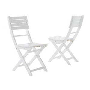 Positano Set of 2 Acacia Wood Foldable Dining Chairs - Christopher Knight Home - 1 of 4
