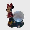 Disney 10.63" Fiberglass/Polyester Minnie Solar Garden Statue with Crackle Glass Ball: Hand Painted Outdoor Decor - 2 of 4