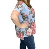 Women's Floral Sharkbite Tee - honeyme - 2 of 2