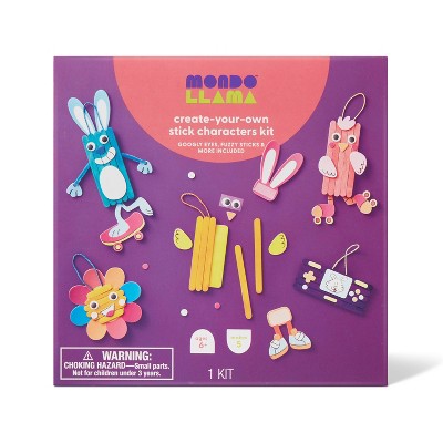 5ct Easter Craft Stick Characters Kit - Mondo Llama™