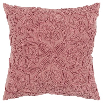 20"x20" Oversize Swirls Polyester Filled Square Throw Pillow - Rizzy Home