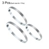 Unique Bargains 304 Stainless Steel Durable Corrosion Resistant High Temperature Resistance Cake Rings 1 Pc - 3 of 4