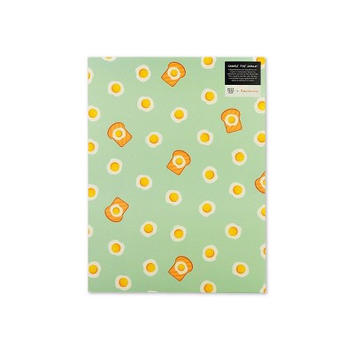 Best Year Ever 2 Pocket Paper Folder Egg and Toast