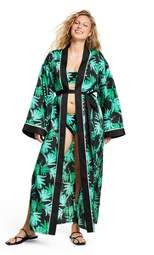 Women's Feathered Palm Print Cover Up Dress - Fe Noel x Target Black/Green