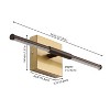 JONATHAN Y Makena Modern Minimalist Dimmable Integrated LED Metal Wall Sconce - 4 of 4