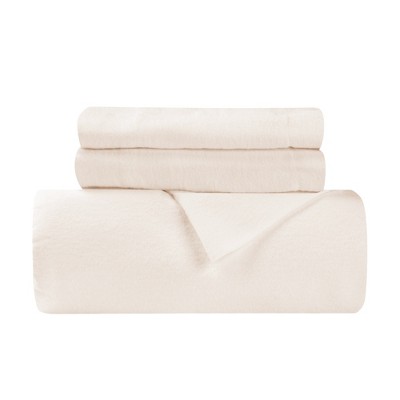 Flannel Cotton Modern Solid Fuzzy Duvet Cover Set With Pillow Shams by Blue Nile Mills