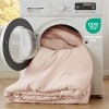 Bedsure | 3Pcs Beige Soft Warm Imitation Washed Cotton Bed Comforter Sets for All Seasons - 3 of 4