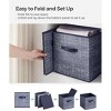 Racxily Set of 6 Foldable Storage Cubes, 11.8-Inch Non-Woven Fabric Bins with Double Handles, Closet Organizers for Shelves - 4 of 4