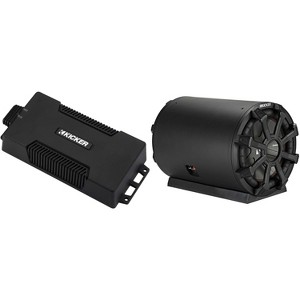 Kicker 48PXA6001 Weatherproof Powersport Mono Amp & 8" TB 4 Ohm Loaded Enclosure Subwoofer - 1 of 4
