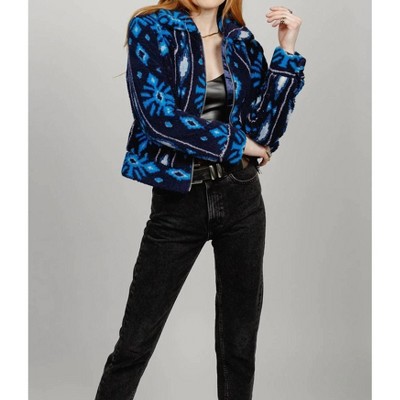Women's Melrose Vegan Shearling Printed Jacket - band of the free