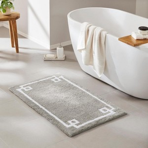 KWPZQEB Bathroom Rugs Mat, Extra Soft Cotton Tufted Bath Rugs, Latex Backing, Bath Mats for Bathroom Floor, Tub and Shower - 1 of 4