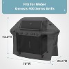 Grill Cover for Weber Genesis 400 Series, Double Straps and Built-in Vents,Heavy Duty & Waterproof, Fits Grill Up to 69 Inch Wide, Black, SHINESTAR - 3 of 4