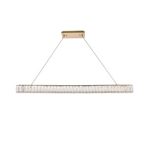 Elegant Lighting Monroe 1 - Light Pendant in  Gold - 1 of 4