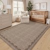 homfan Scalloped Washable Rug w/ Non-Slip Back - Modern Low-Pile Carpet for Living Room, Bedroom - 2 of 4