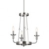 Vetivene 20" 3 Light Chandelier Textured Black - 3 of 3