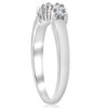 Pompeii3 1/2ct Princess Cut Diamond Curved Wedding Ring Enhancer 14K White Gold - 3 of 4