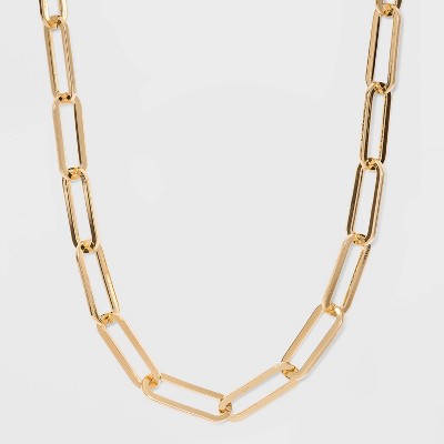 SUGARFIX by BaubleBar Link Chain Statement Necklace - Gold