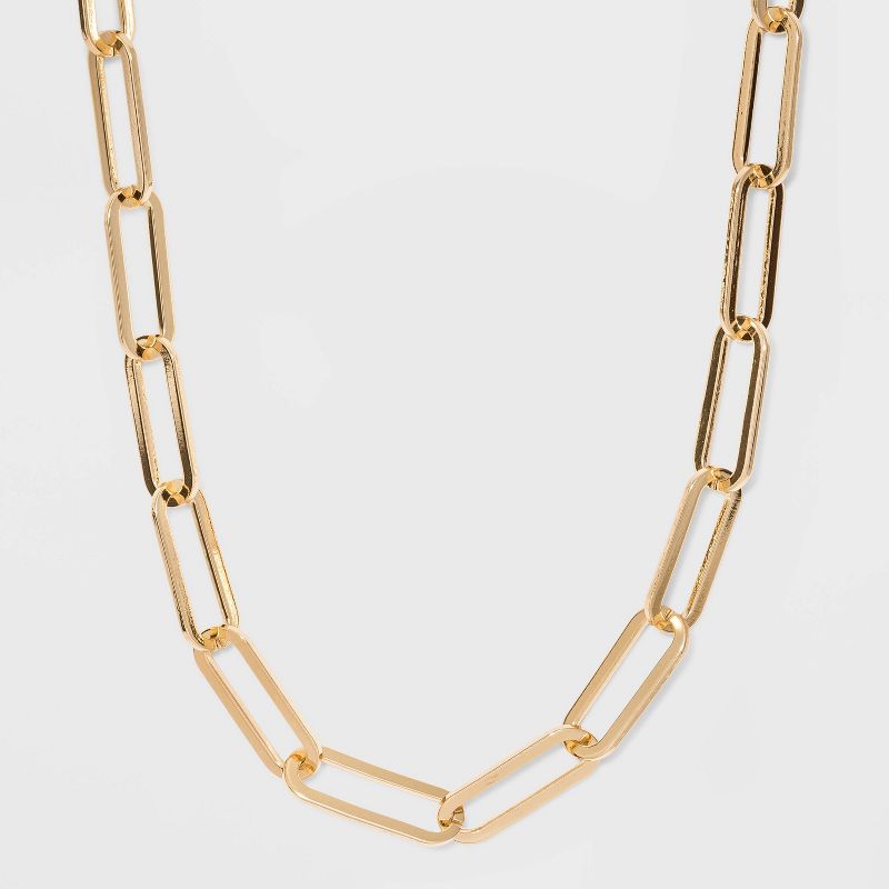 SUGARFIX by BaubleBar Link Chain Statement Necklace - Gold, 1 of 10