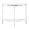 HDZNVF Retro Circular Curved Half-Moon Console Table - 4 of 4