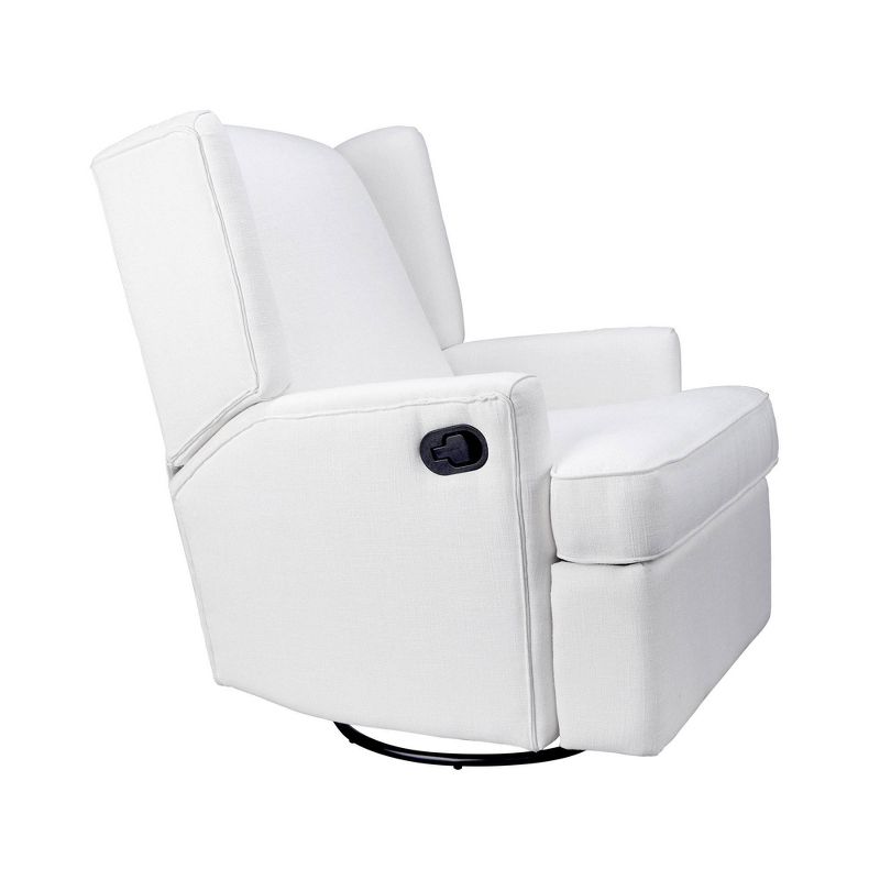 SECOND STORY HOME Hemingway Swivel Recliner Chair - White, 4 of 11