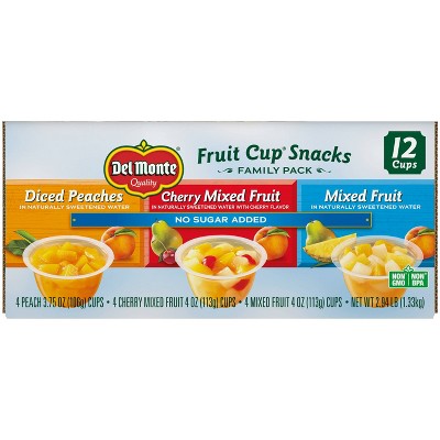 Del Monte Fruit Cup Family Pack - 12ct