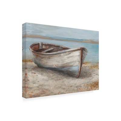 Trademark Fine Art -Ethan Harper 'Whitewashed Boat I' Canvas Art