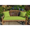 Casual Cushion Solid Sunbrella Fabric 1-Piece Indoor/Outdoor Square Throw Pillow, 15"W x 15"L - 2 of 4