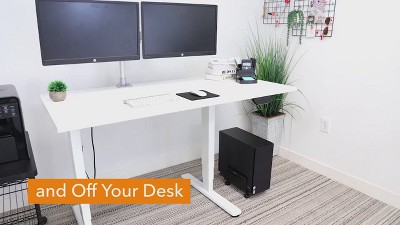 Adjustable Black Steel CPU Cart with Wheels