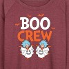 Women's - Dr. Seuss - Boo Crew Thing 1 and Thing 2 Lightweight French Terry Wide Neck Long Sleeve Graphic Shirt - 2 of 4