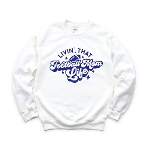 Simply Sage Market Women's Graphic Sweatshirt Livin' That Football Mom Life - 1 of 4
