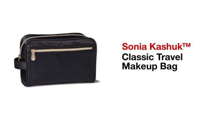 Sonia Kashuk&#8482; Classic Travel Makeup Bag - Black, 2 of 5, play video