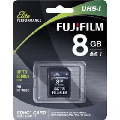 Fujifilm Elite 8 GB Class 10/UHS-I (U1) SDHC - 10 MB/s Write