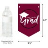 Big Dot of Happiness Maroon Graduation Bunting Banner - Party Decorations - Congrats Grad 2025 - 2 of 4