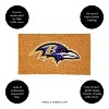 EvergreenNFLBaltimore Ravens Logo Natural Coir 28 x 16 Inches Indoor Outdoor Doormat - 4 of 4