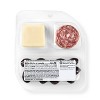 Uncured Genoa Salami, Provolone Cheese and Dark Chocolate Covered Almonds Snacker - 2.25oz - Good & Gather™ - 3 of 3